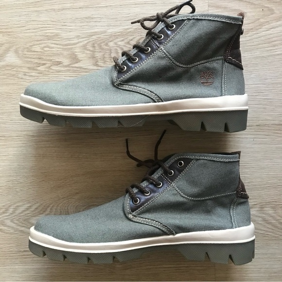Gorpcore Timberland Chukka Boots Size 11.5 Lightweight Canvas Sneaker-Boot - Picture 3 of 11